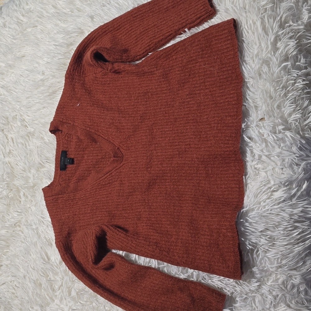 J. Crew Rust V-Neck Sweater
